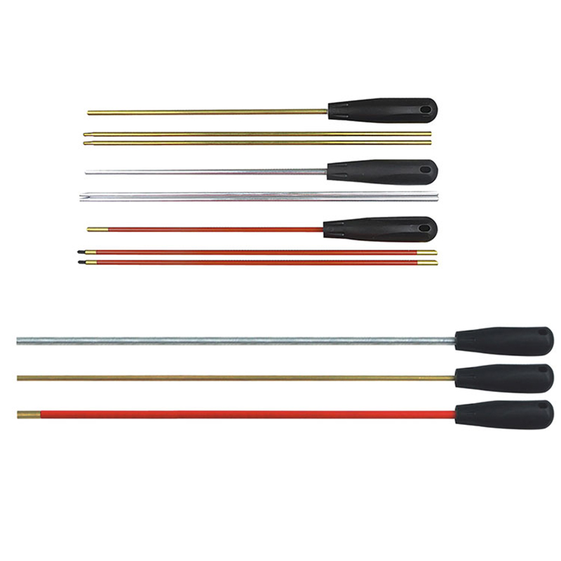 3-секционни пръчки за почистване на пистолети, пластмасова дръжка