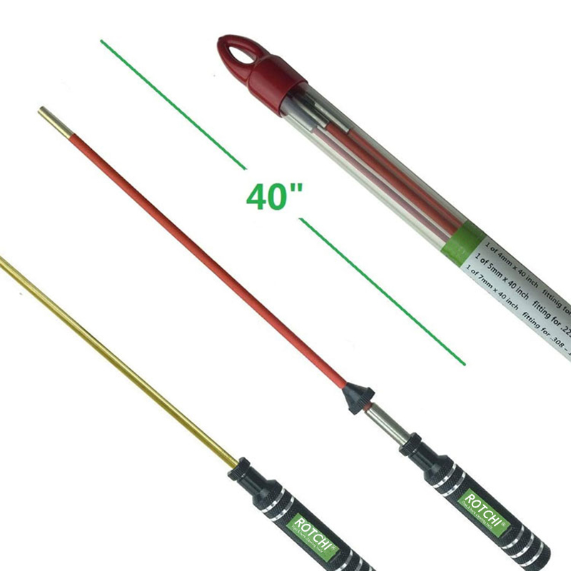 Алуминиева дръжка, бързо въртящ се прът за почистване на пневматични пистолети от стомана