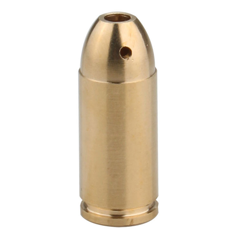 Деактивиран месингов 45 ACP патрон за лазерен мерник