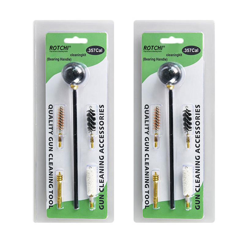 Комплект за почистване на оръжия, носеща сферична дръжка за пистолети или пистолети