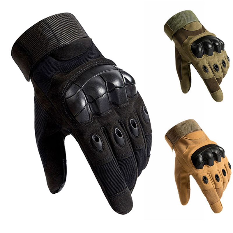 Сензорен екран Hard Knuckle Tactical Glove Army Military Combat Airsoft Outdoor Sport Cycling Paintball Hunting Full Finger Gloves