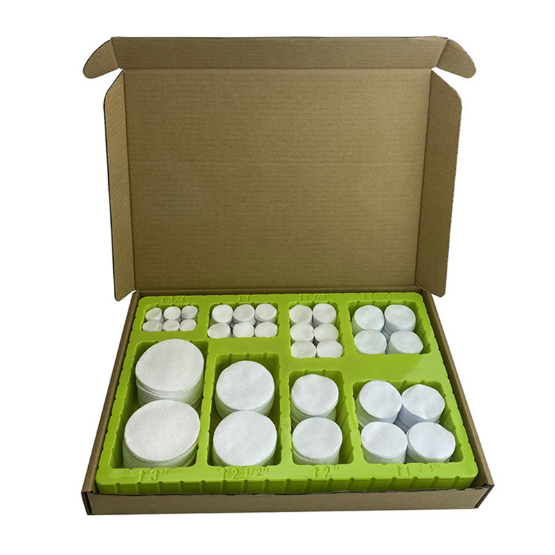 Универсални бели памучни квадратни лепенки за почистване на пистолети Блистерна кутия